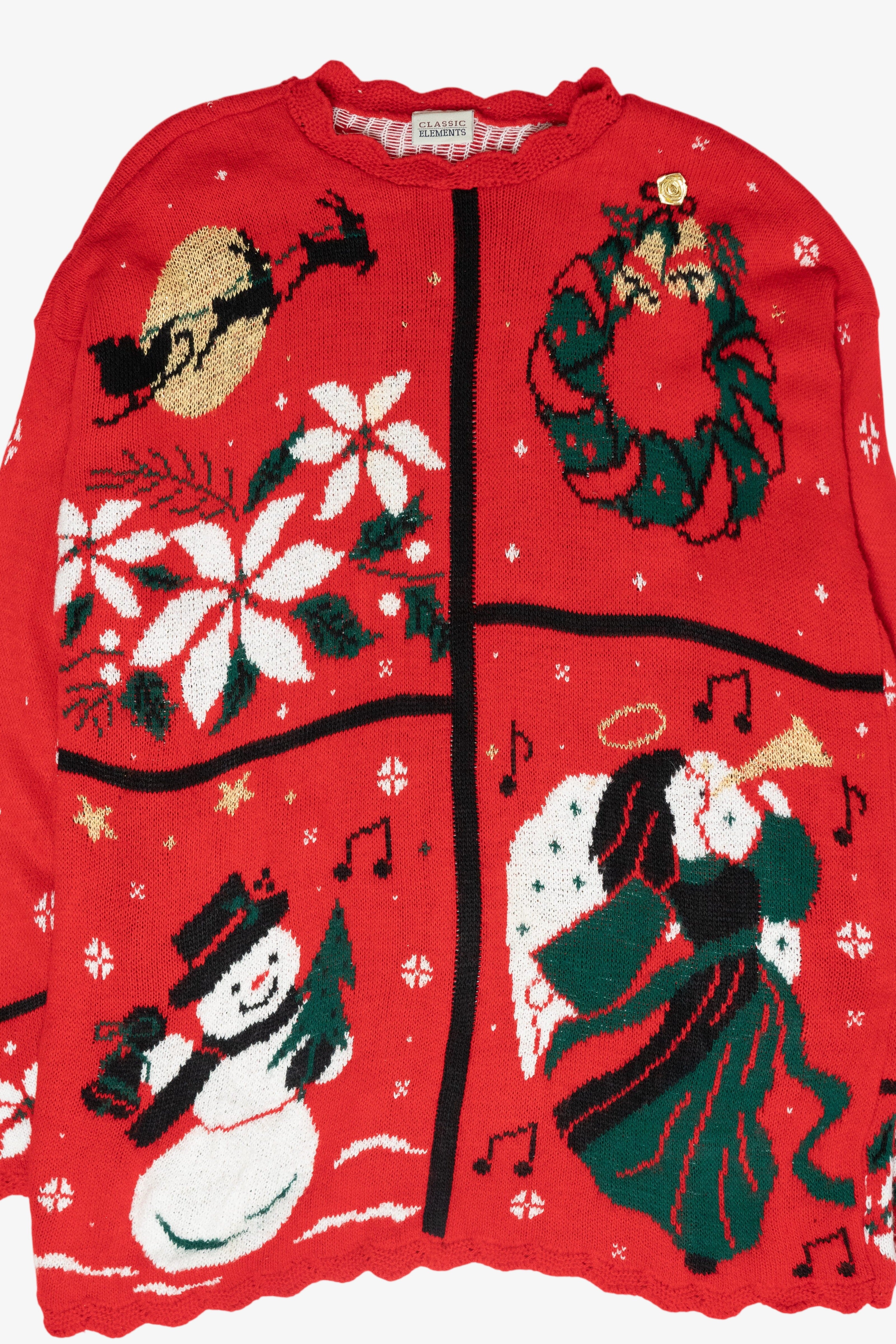 Icon Grid Vintage Ugly Christmas Sweater (1980s)
