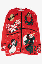 Icon Grid Vintage Ugly Christmas Sweater (1980s)