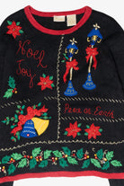 "Peace on Earth" Icons Vintage Ugly Christmas Sweater (1990s)
