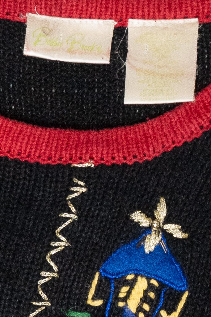 "Peace on Earth" Icons Vintage Ugly Christmas Sweater (1990s)