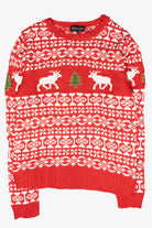 Reindeer Fair Isle Ugly Christmas Sweater (2010s)