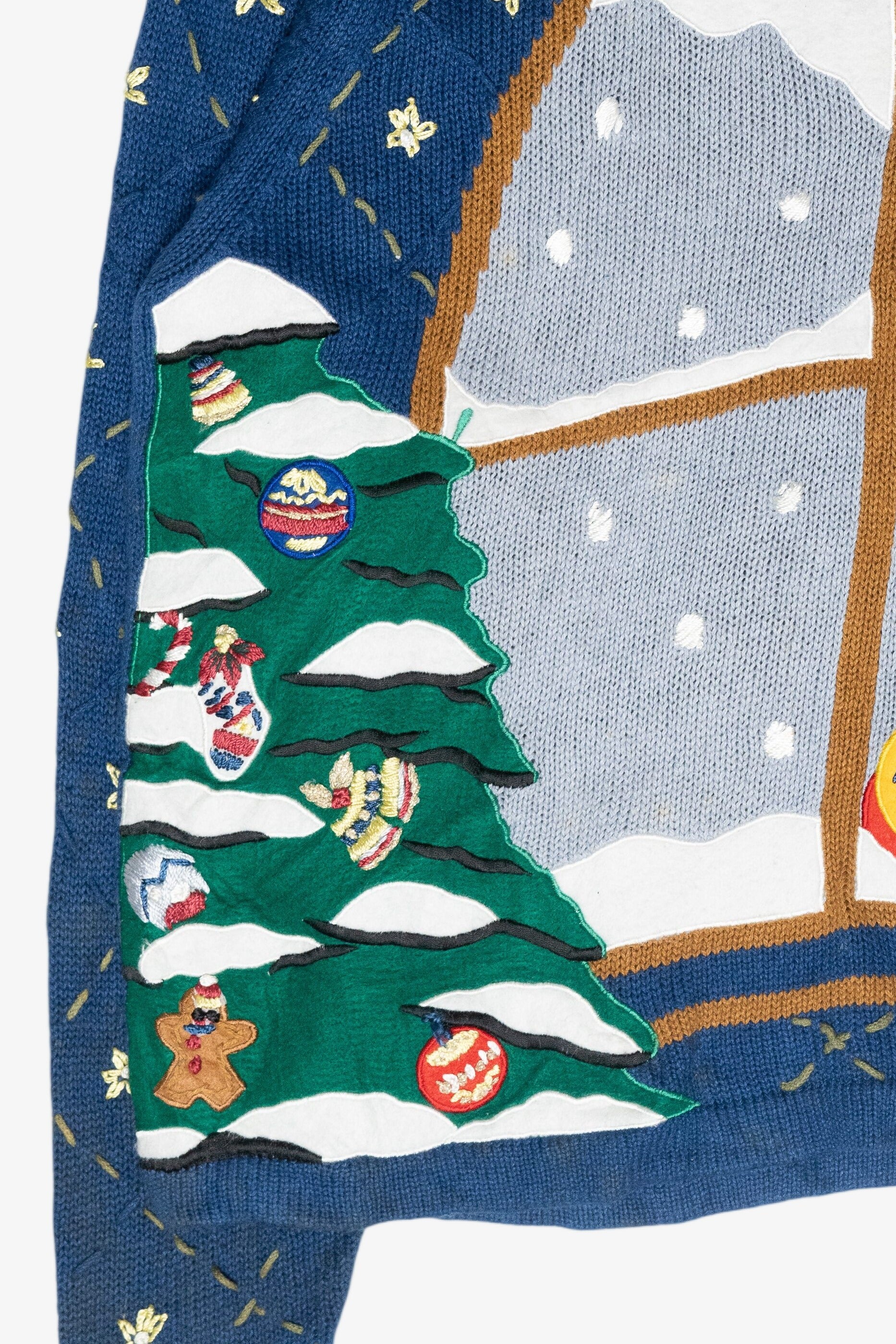 Cozy Window Vintage Ugly Christmas Sweater (2000s)
