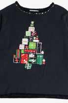 Vintage Presents Pile Ugly Christmas Sweater (1990s)