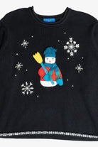 Vintage Snowman Ugly Christmas Sweater (1990s)