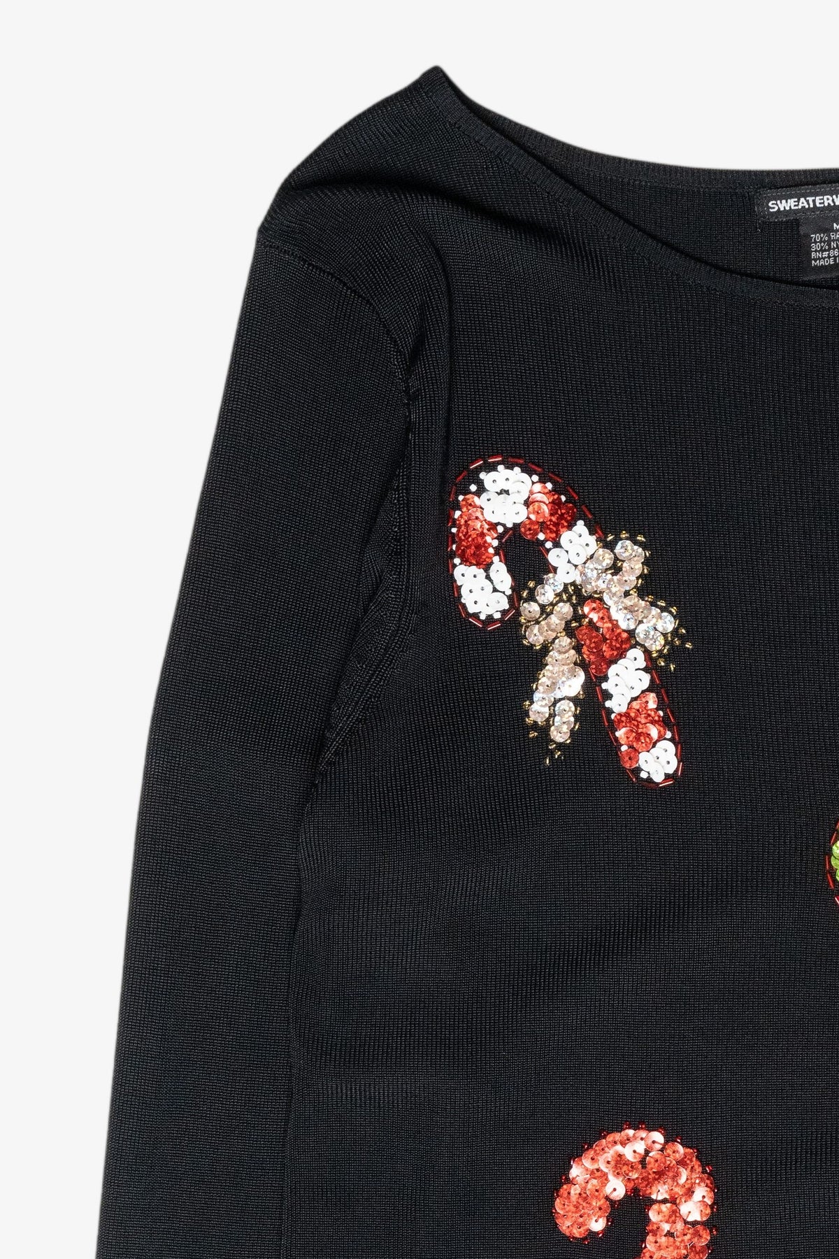 Candy Canes Vintage Ugly Christmas Pullover (2000s)