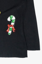 Candy Canes Vintage Ugly Christmas Pullover (2000s)