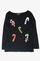 Candy Canes Vintage Ugly Christmas Pullover (2000s)
