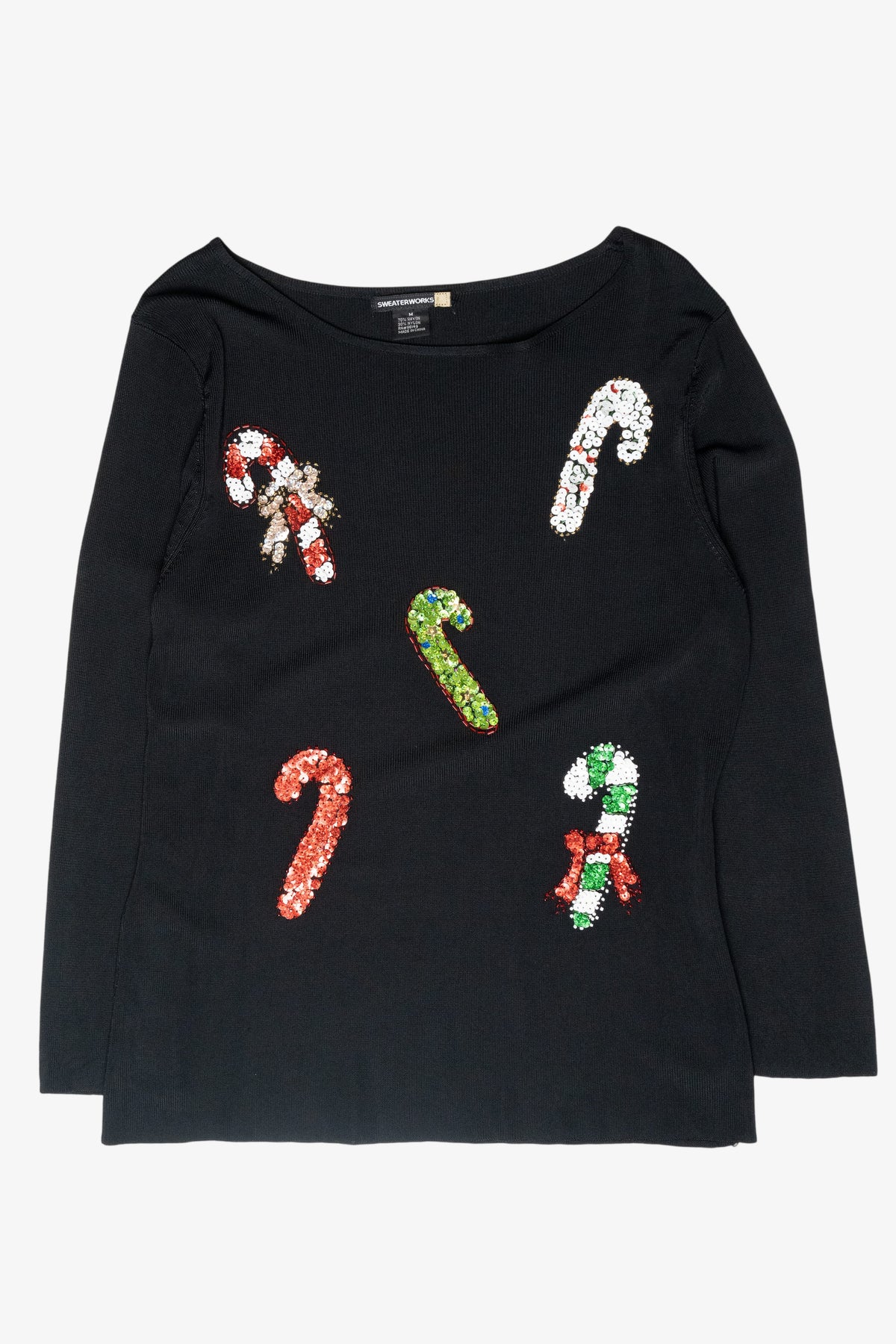 Candy Canes Vintage Ugly Christmas Pullover (2000s)
