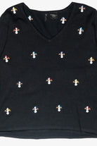Mini Snowmen Vintage Ugly Christmas Pullover (2000s)