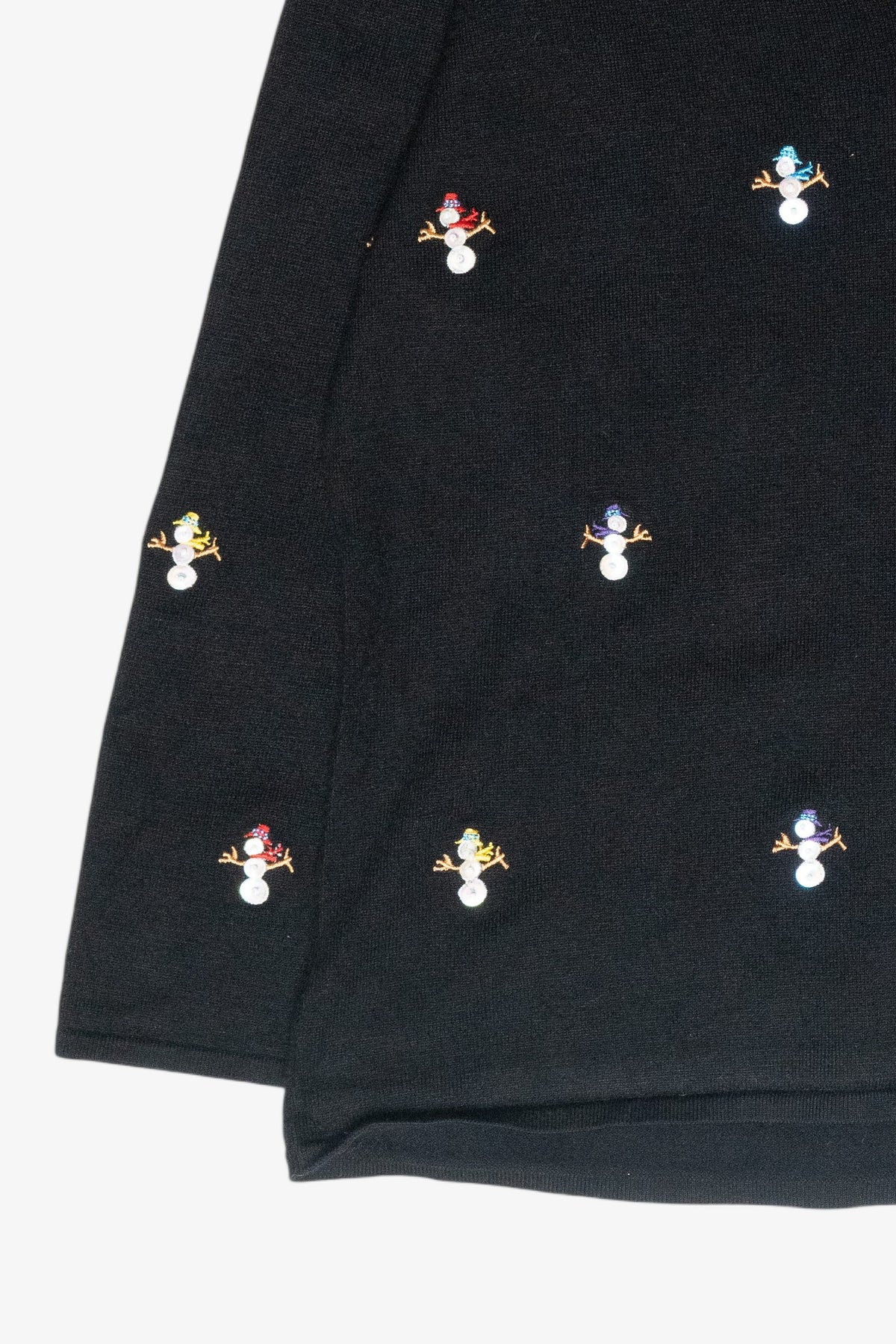 Mini Snowmen Vintage Ugly Christmas Pullover (2000s)