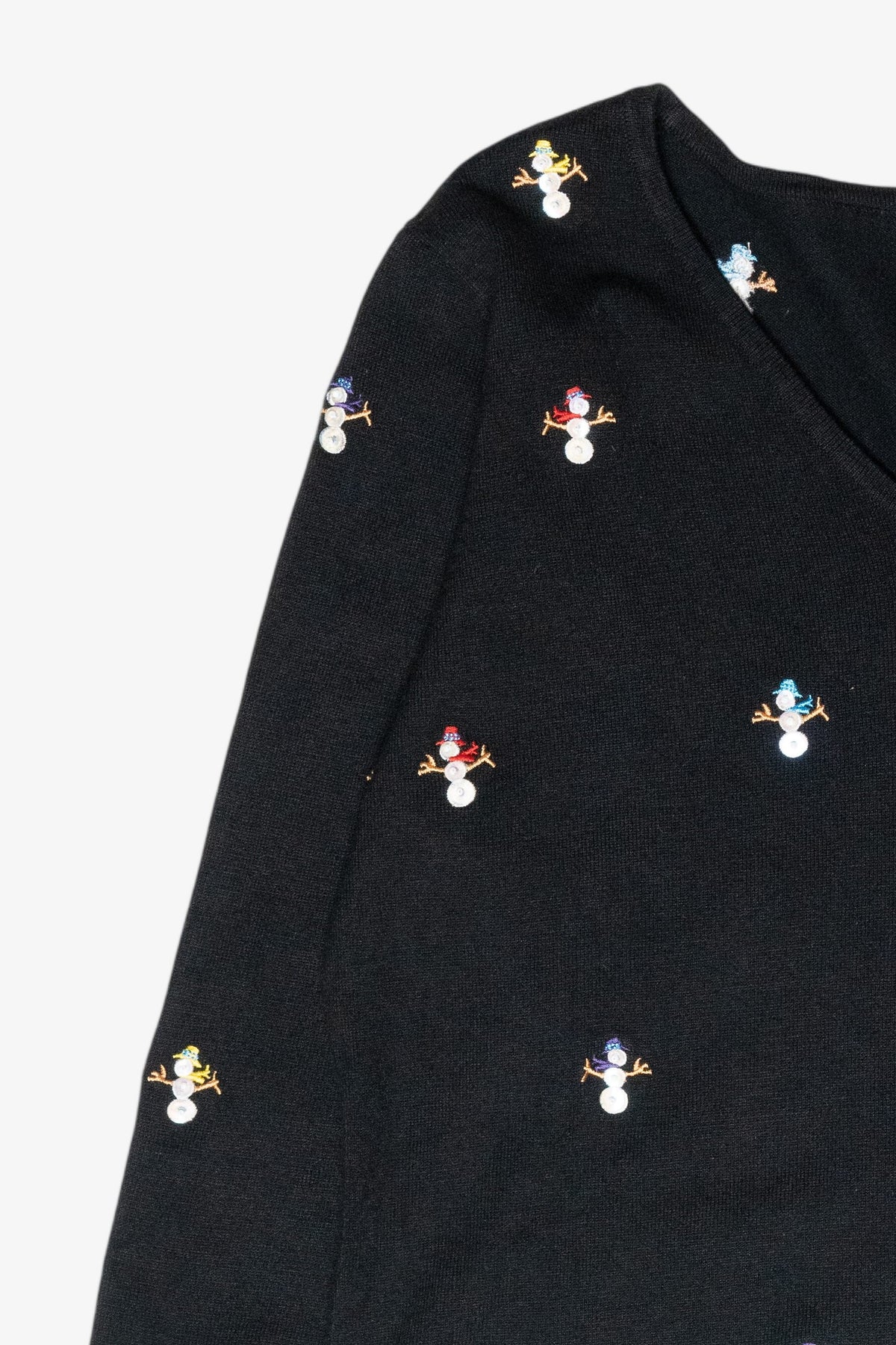 Mini Snowmen Vintage Ugly Christmas Pullover (2000s)