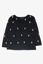 Mini Snowmen Vintage Ugly Christmas Pullover (2000s)