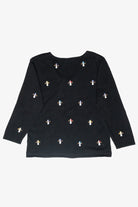 Mini Snowmen Vintage Ugly Christmas Pullover (2000s)