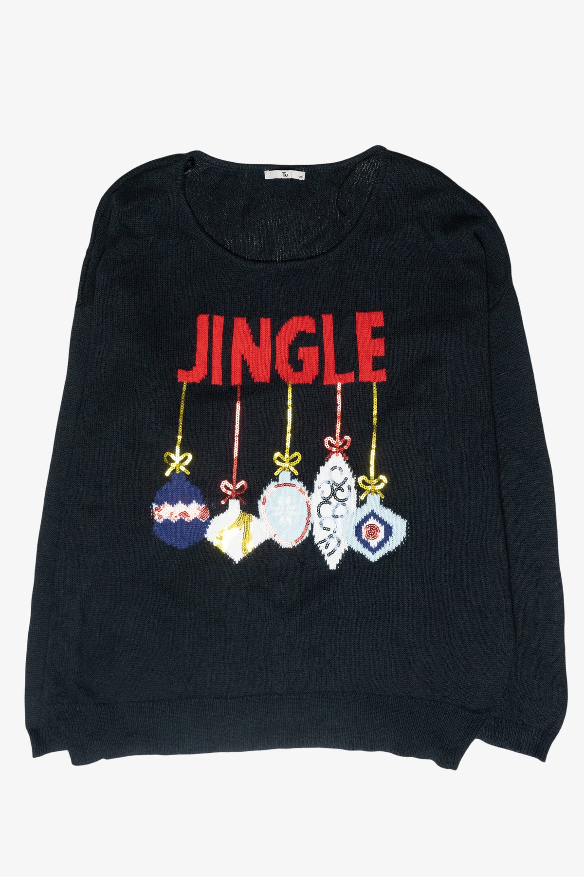 Jingle Ornaments Recycled Ugly Christmas Sweater (2010s)