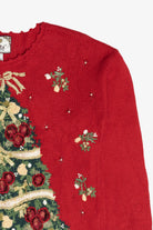 Vintage Tiara International Holiday Tree Ugly Christmas Sweater (1990s)