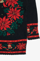 Vintage Holiday Wreath Ugly Christmas Sweater (1980s)