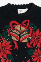 Vintage Holiday Wreath Ugly Christmas Sweater (1980s)