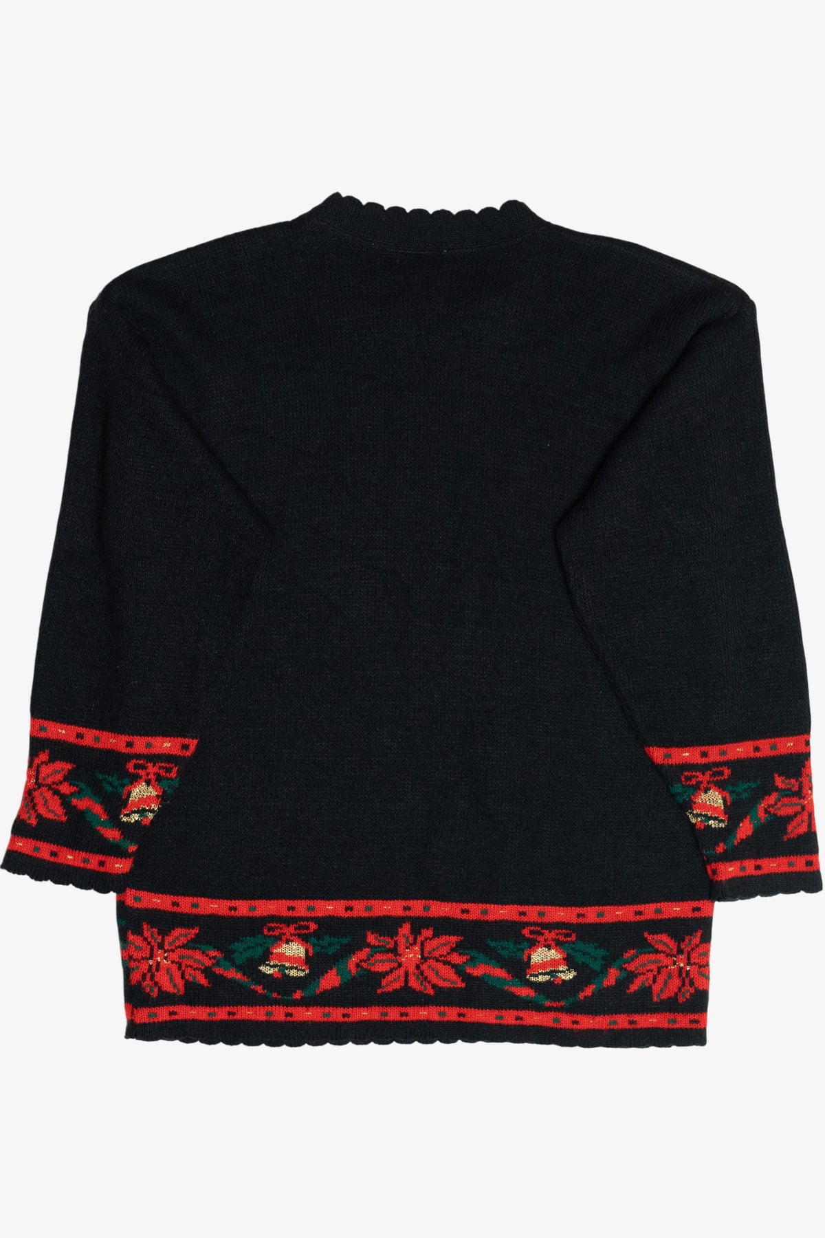 Vintage Holiday Wreath Ugly Christmas Sweater (1980s)