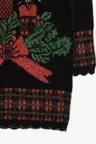Vintage Holiday Candles Ugly Christmas Sweater (1980s)