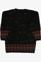 Vintage Holiday Candles Ugly Christmas Sweater (1980s)