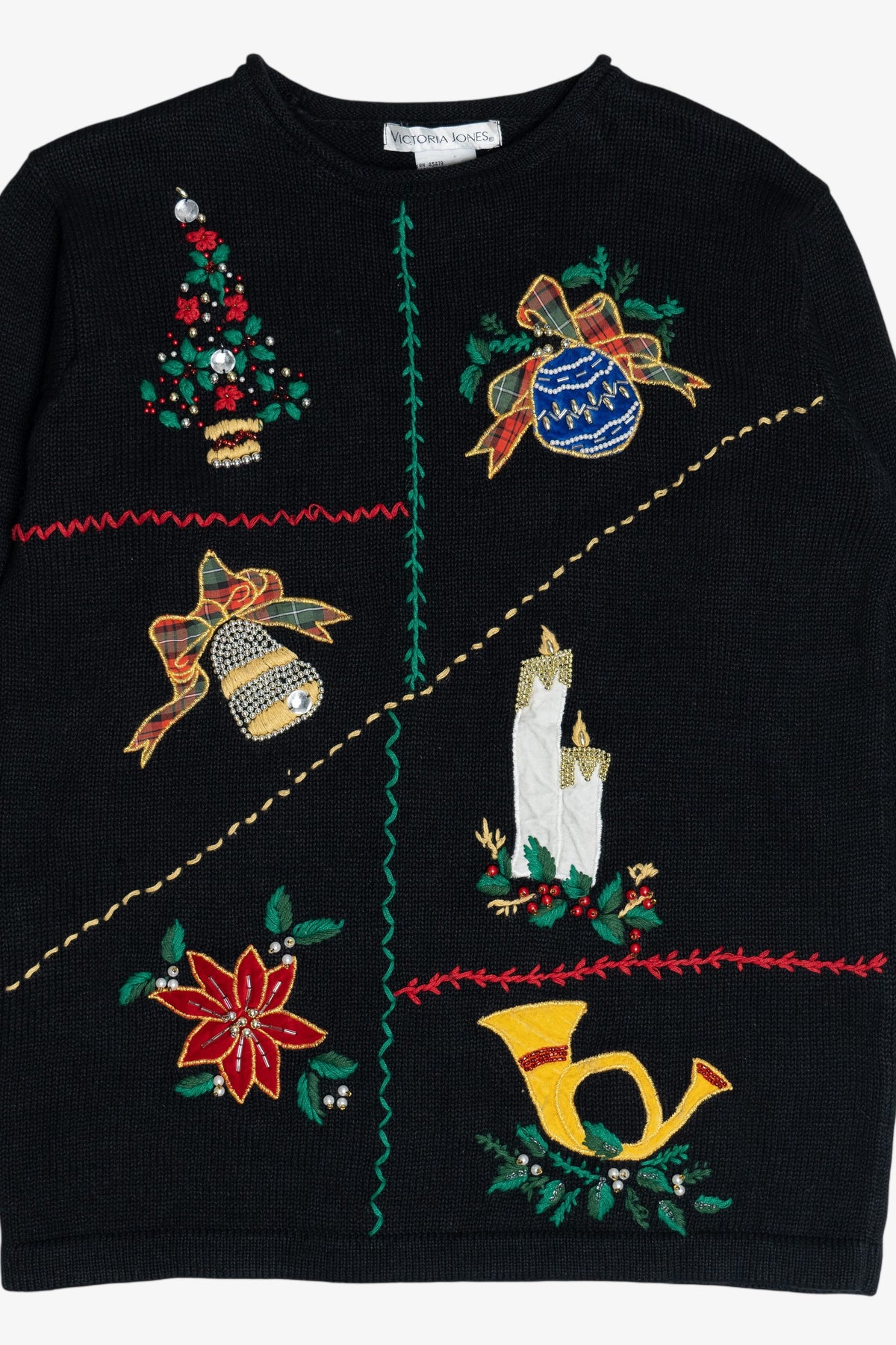 Vintage Victoria Jones Ugly Christmas Sweater (1980s)