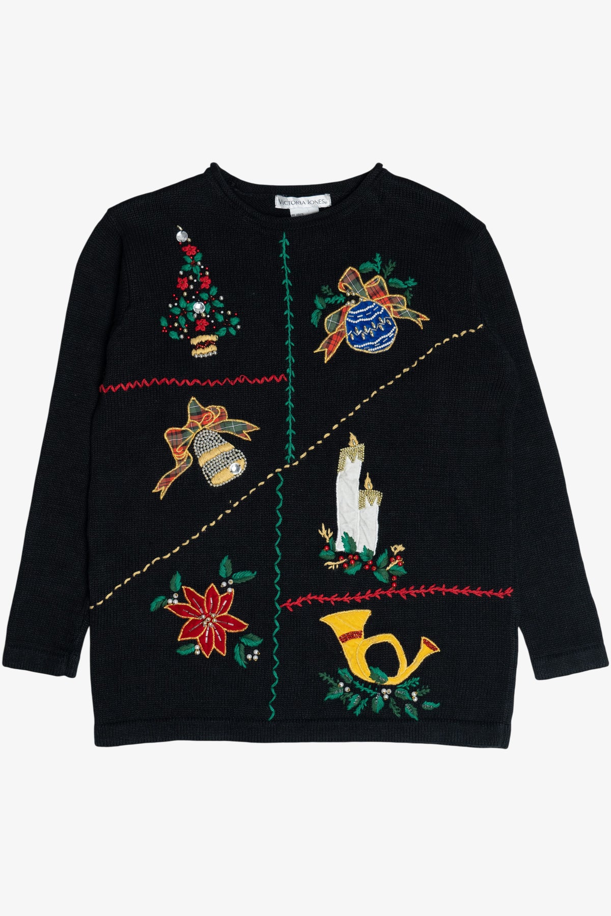 Vintage Victoria Jones Ugly Christmas Sweater (1980s)