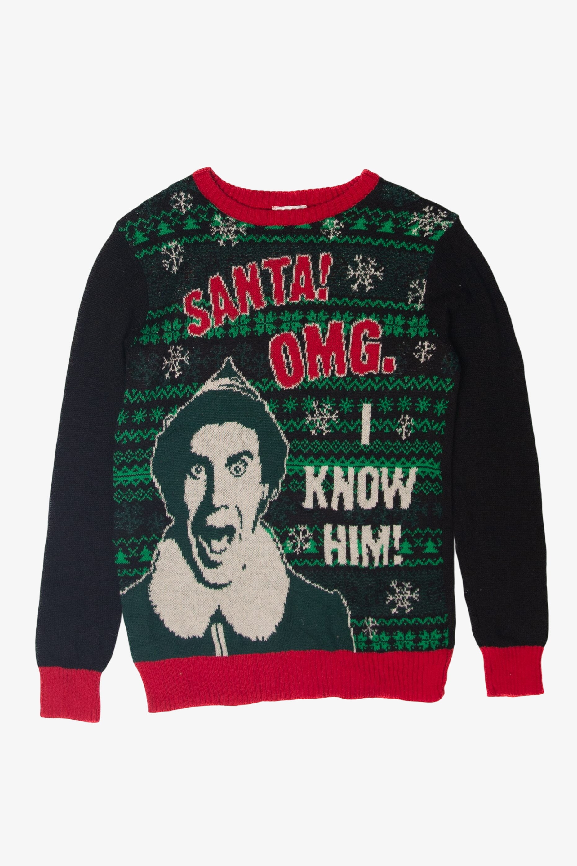"Santa OMG I Know Him!" Elf Ugly Christmas Pullovers (2010s)