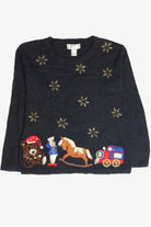 Vintage Black Ugly Christmas Pullover 63395