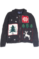 Vintage Black Ugly Christmas Cardigan 63177