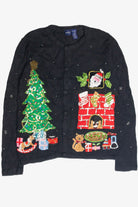 Vintage Black Ugly Christmas Cardigan 63325