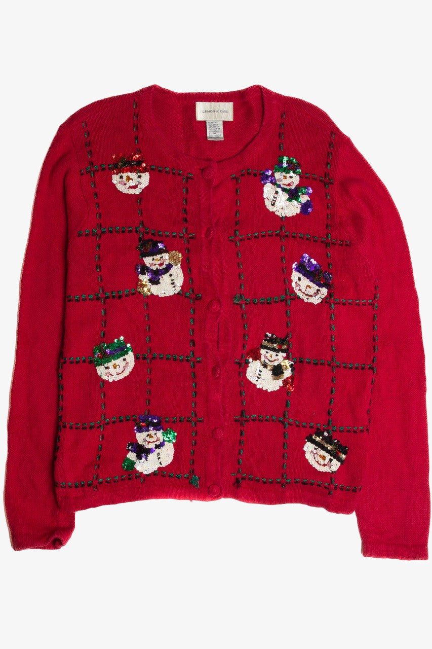 Vintage Red Ugly Christmas Cardigan 62775