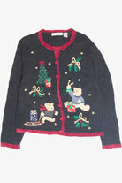 Vintage Black Ugly Christmas Cardigan 63315