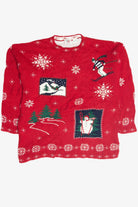 Vintage Red Ugly Christmas Pullover 63389