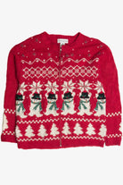 Vintage Red Ugly Christmas Cardigan 60951