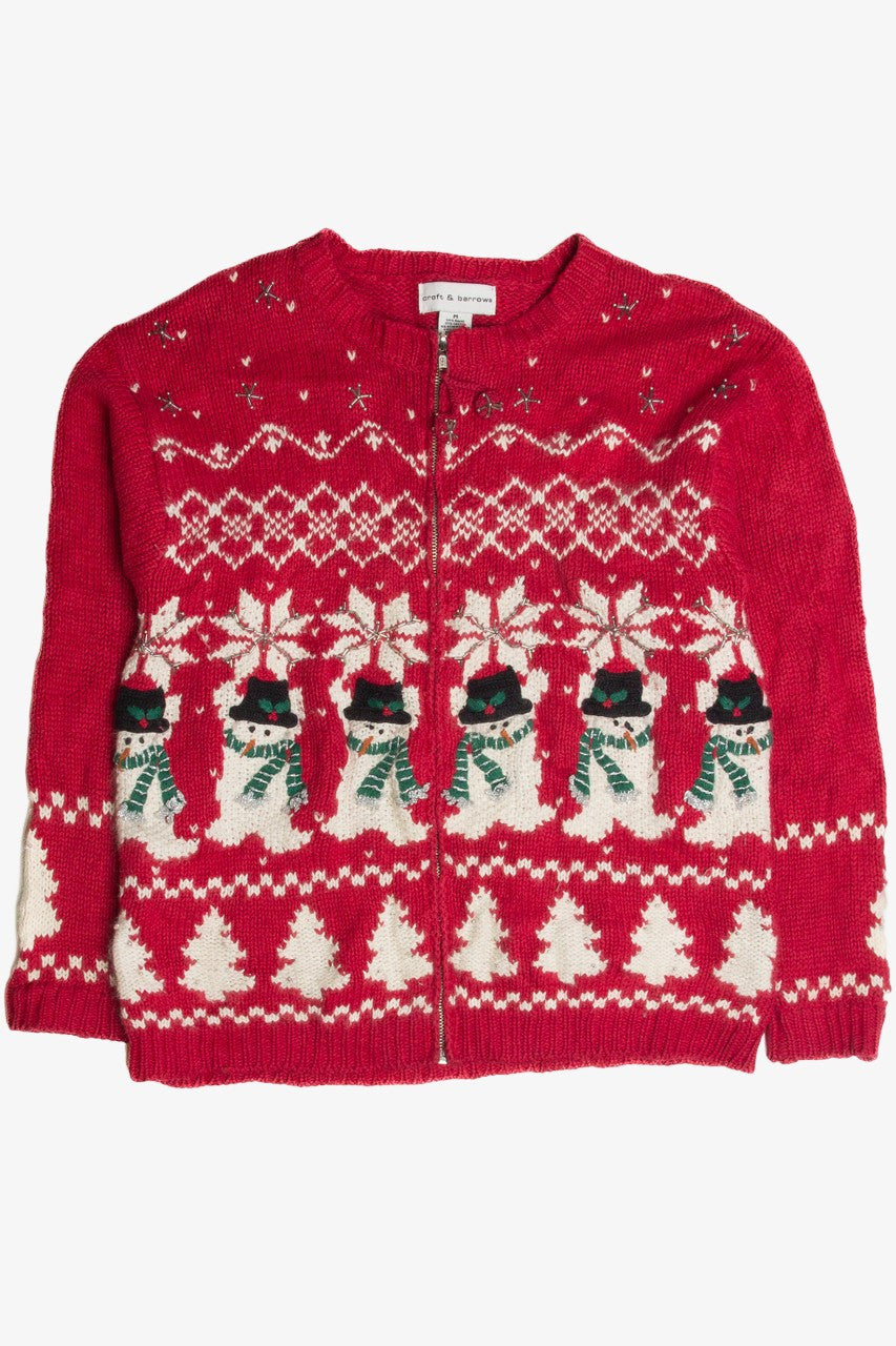 Vintage Red Ugly Christmas Cardigan 60951