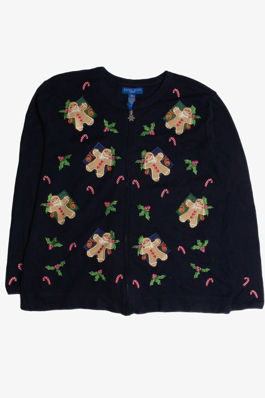 Vintage Black Ugly Christmas Cardigan 62773