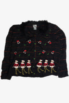 Vintage Black Ugly Christmas Cardigan 59622