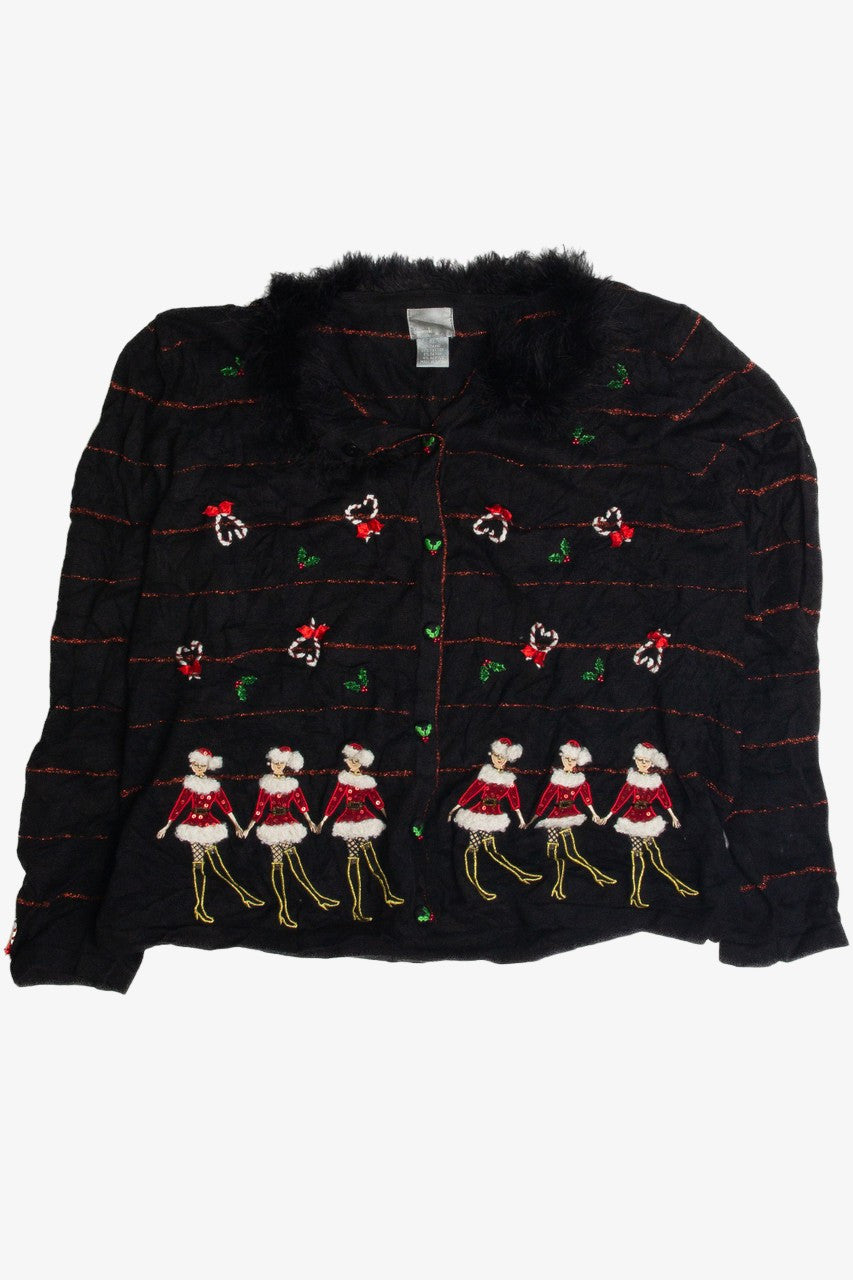 Vintage Black Ugly Christmas Cardigan 59622