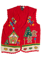 Vintage Red Ugly Christmas Vest 60916