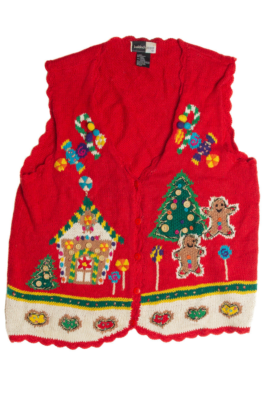Vintage Red Ugly Christmas Vest 60916