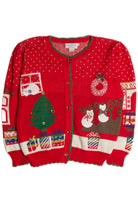 Vintage Red Ugly Christmas Cardigan 62750