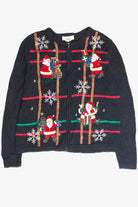 Vintage Black Ugly Christmas Cardigan 63379