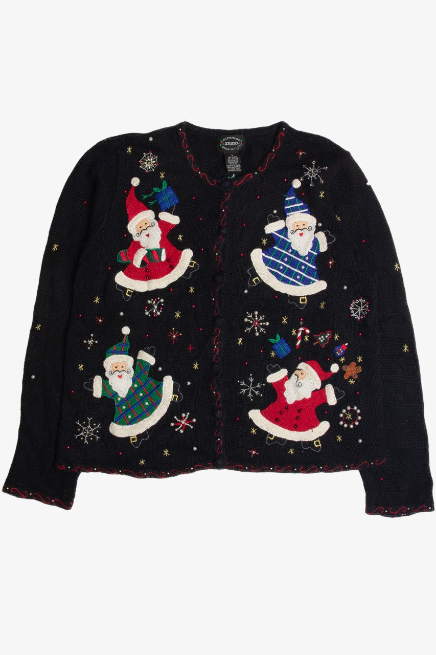 Vintage Black Ugly Christmas Cardigan 62395