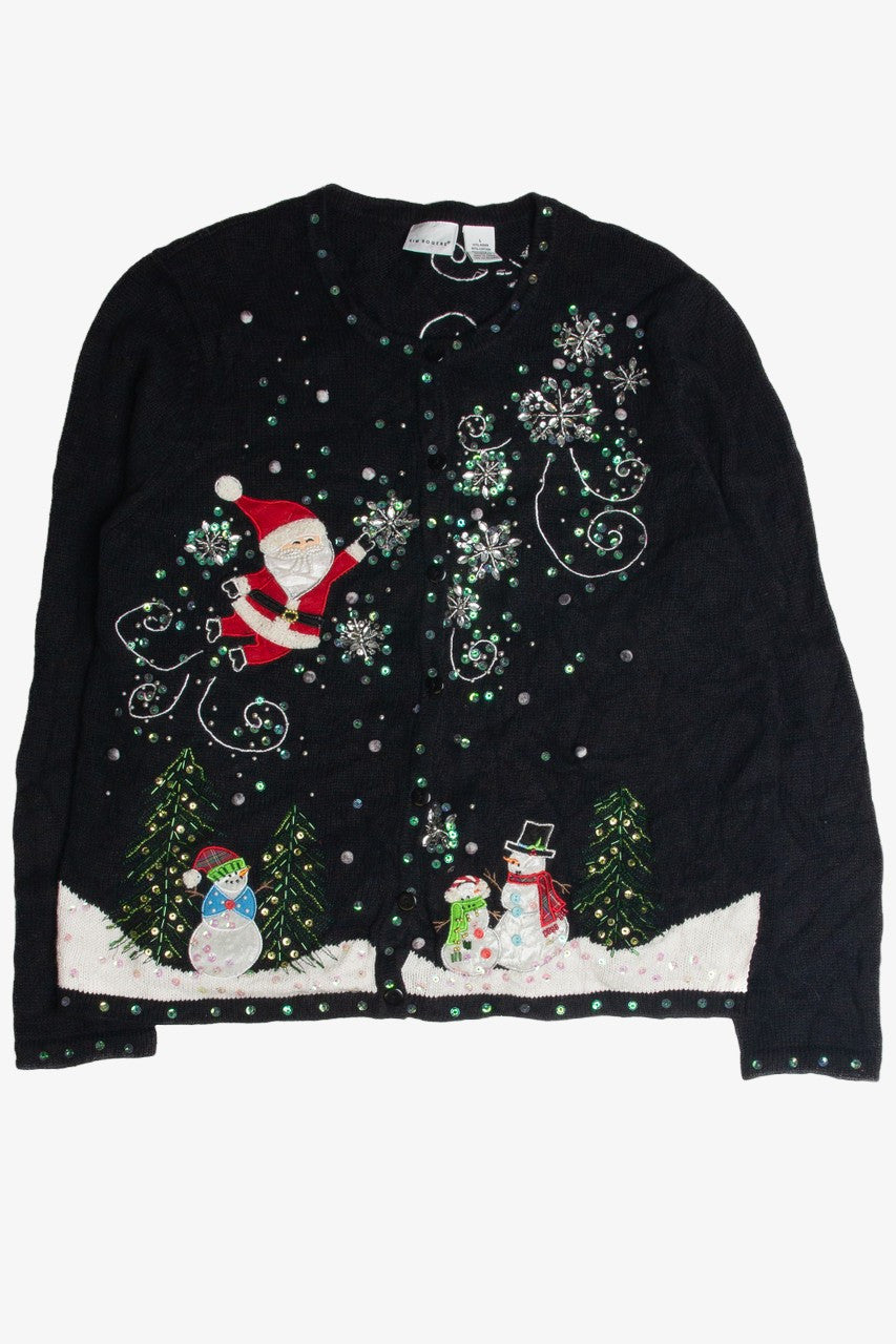 Vintage Black Ugly Christmas Cardigan 60926
