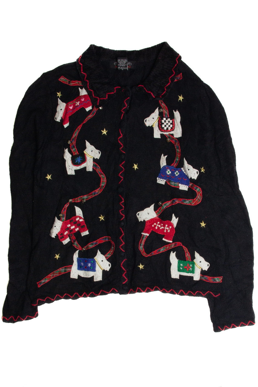Vintage Black Ugly Christmas Cardigan 62880