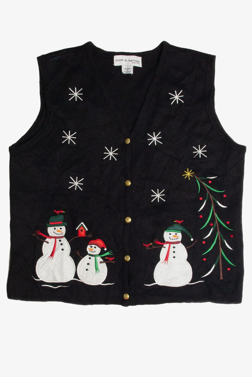 Vintage Black Ugly Christmas Vest 62577