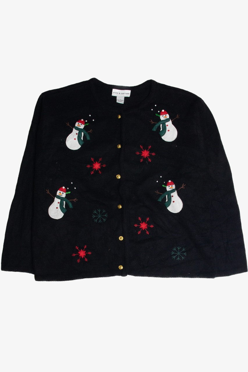 Vintage Black Ugly Christmas Cardigan 62661