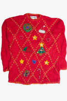 Vintage Red Ugly Christmas Sweater 60893