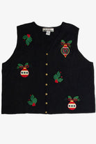 Vintage Black Ugly Christmas Vest 62626