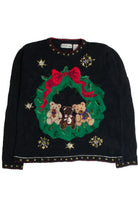 Vintage Black Ugly Christmas Sweater 62599